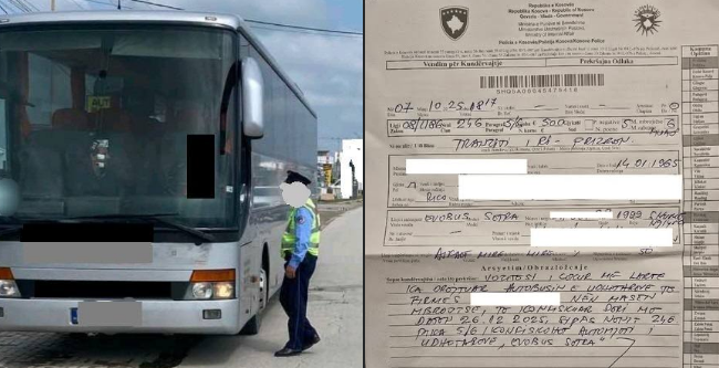Prizren: Policia sekuestron autobus; shoferi me masë ndalimi aktive