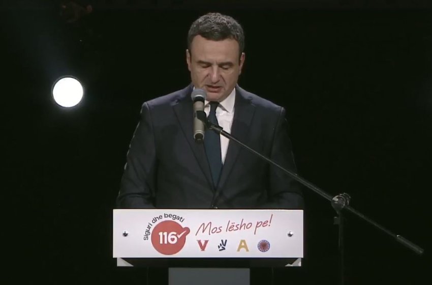 Kurti paraqet programin 4‑vjeçar: 1 miliard € për mbrojtje, 5 diga për ujë të pijshëm dhe rritje pagash e pensionesh